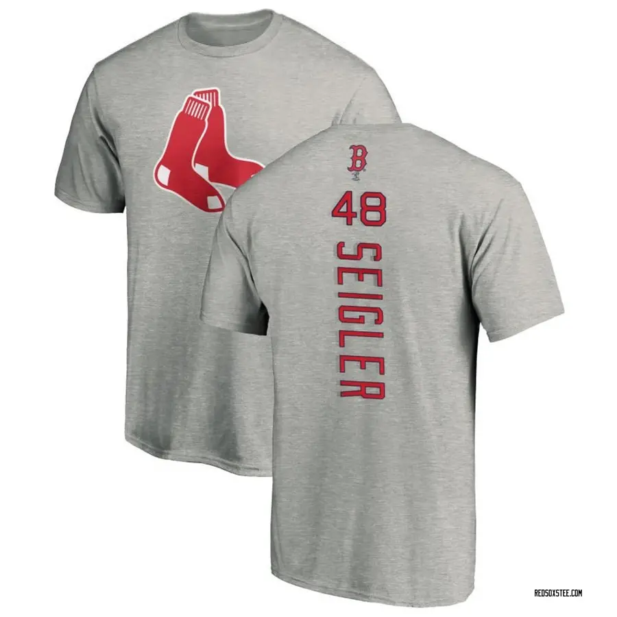 Men's Anthony Seigler Boston Red Sox Backer T-Shirt - Ash