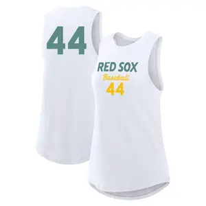 Men's Aroldis Chapman Boston Red Sox White 2025 City Connect Tricode High Neck Name & Number Tank Top