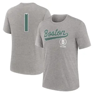 Men's Bobby Doerr Boston Red Sox Heather Charcoal 2025 City Connect Name & Number T-Shirt