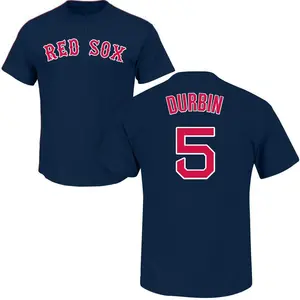 Men's Caleb Durbin Boston Red Sox Roster Name & Number T-Shirt - Navy