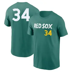 Men's David Ortiz Boston Red Sox Green 2025 City Connect Fuse Game Day Name & Number T-Shirt