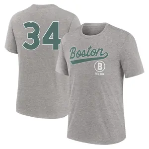 Men's David Ortiz Boston Red Sox Heather Charcoal 2025 City Connect Name & Number T-Shirt