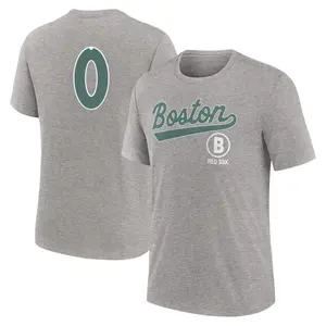 Men's David Sandlin Boston Red Sox Heather Charcoal 2025 City Connect Name & Number T-Shirt