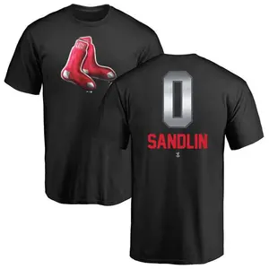 Men's David Sandlin Boston Red Sox Midnight Mascot T-Shirt - Black