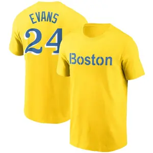 Men's Dwight Evans Boston Red Sox Gold City Connect Name & Number T-Shirt