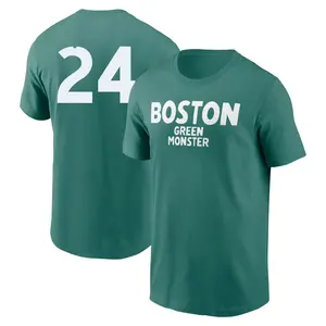 Men's Dwight Evans Boston Red Sox Green 2025 City Connect Wordmark Game Day Name & Number T-Shirt