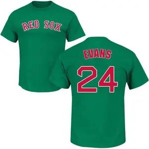 Men's Dwight Evans Boston Red Sox St. Patrick's Day Roster Name & Number T-Shirt - Green