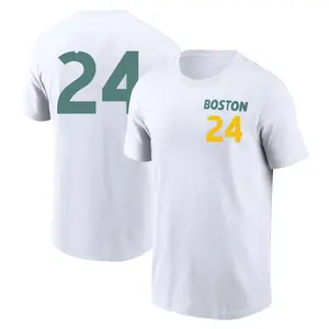 Men's Dwight Evans Boston Red Sox White 2025 City Connect Name & Number T-Shirt