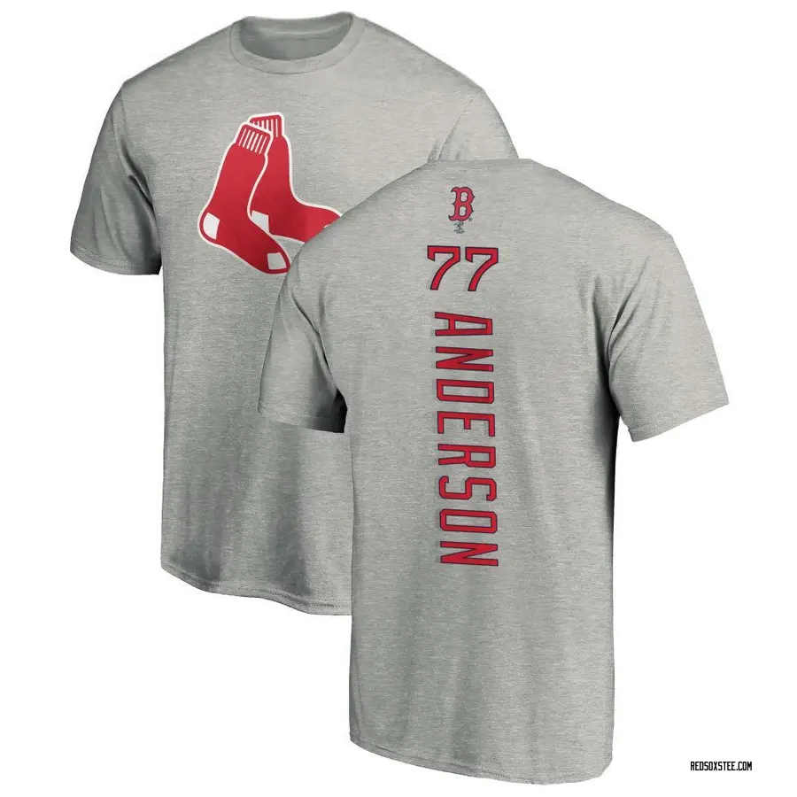 Men's Jack Anderson Boston Red Sox Backer T-Shirt - Ash
