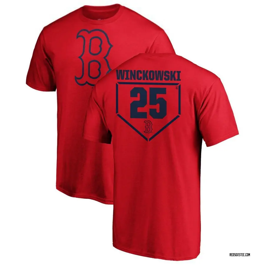 Men's Josh Winckowski Boston Red Sox RBI T-Shirt - Red