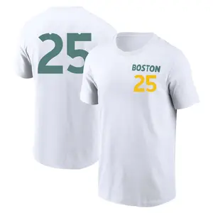 Men's Josh Winckowski Boston Red Sox White 2025 City Connect Name & Number T-Shirt