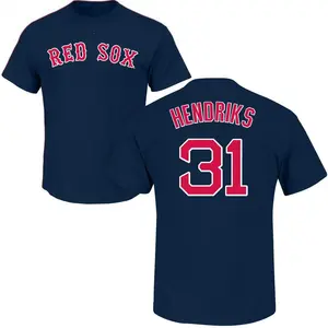 Men's Liam Hendriks Boston Red Sox Roster Name & Number T-Shirt - Navy