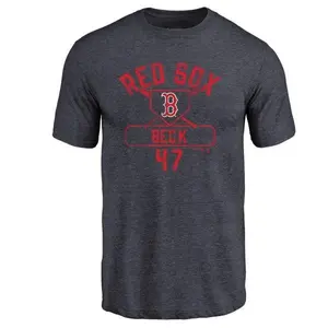 Men's Rod Beck Boston Red Sox Base Runner Tri-Blend T-Shirt - Navy