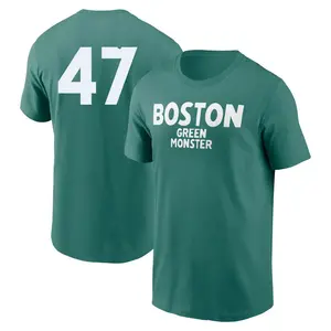 Men's Rod Beck Boston Red Sox Green 2025 City Connect Wordmark Game Day Name & Number T-Shirt
