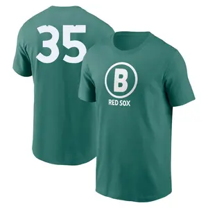 Men's Steven Wright Boston Red Sox Green 2025 City Connect Game Day Name & Number T-Shirt