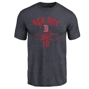 Men's Tristan Gray Boston Red Sox Base Runner Tri-Blend T-Shirt - Navy