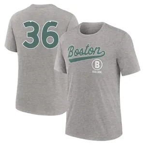 Men's Triston Casas Boston Red Sox Heather Charcoal 2025 City Connect Name & Number T-Shirt