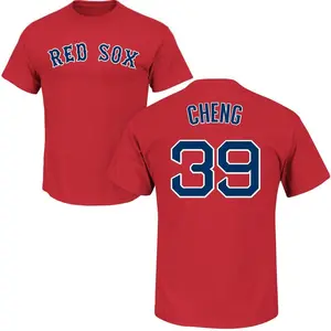 Men's Tsung-Che Cheng Boston Red Sox Roster Name & Number T-Shirt - Scarlet