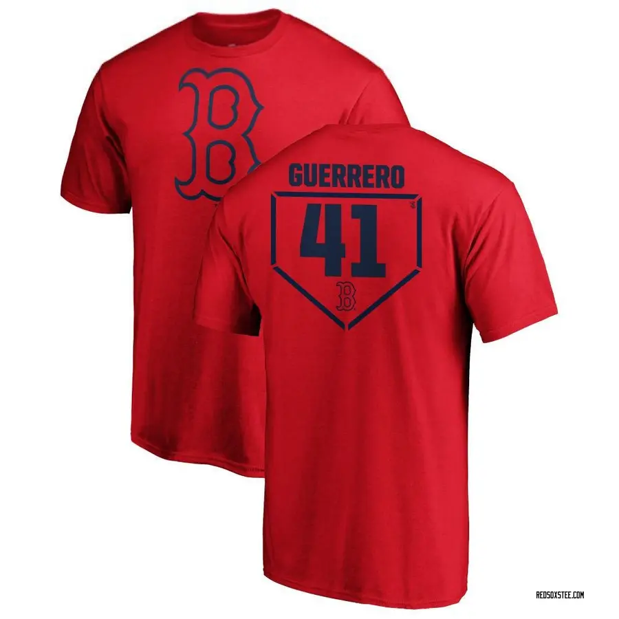 Men's Tyron Guerrero Boston Red Sox RBI T-Shirt - Red