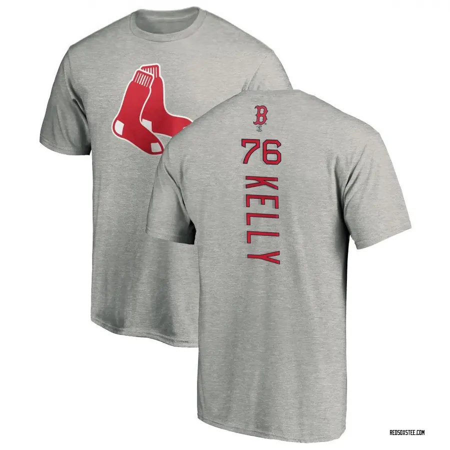 Men's Zack Kelly Boston Red Sox Backer T-Shirt - Ash