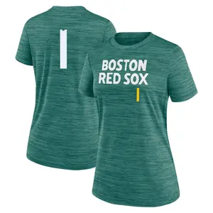 Women's Bobby Doerr Boston Red Sox Green 2025 City Connect Collection Velocity Performance Game Day Name & Number T-Shirt