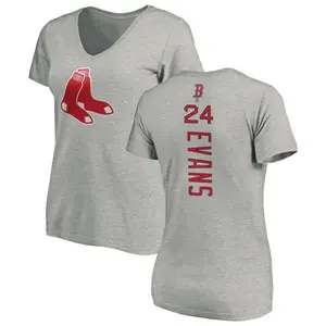 Women's Dwight Evans Boston Red Sox Backer Slim Fit T-Shirt - Ash