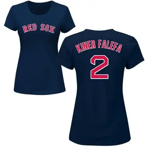 Women's Isiah Kiner-Falefa Boston Red Sox Roster Name & Number T-Shirt - Navy