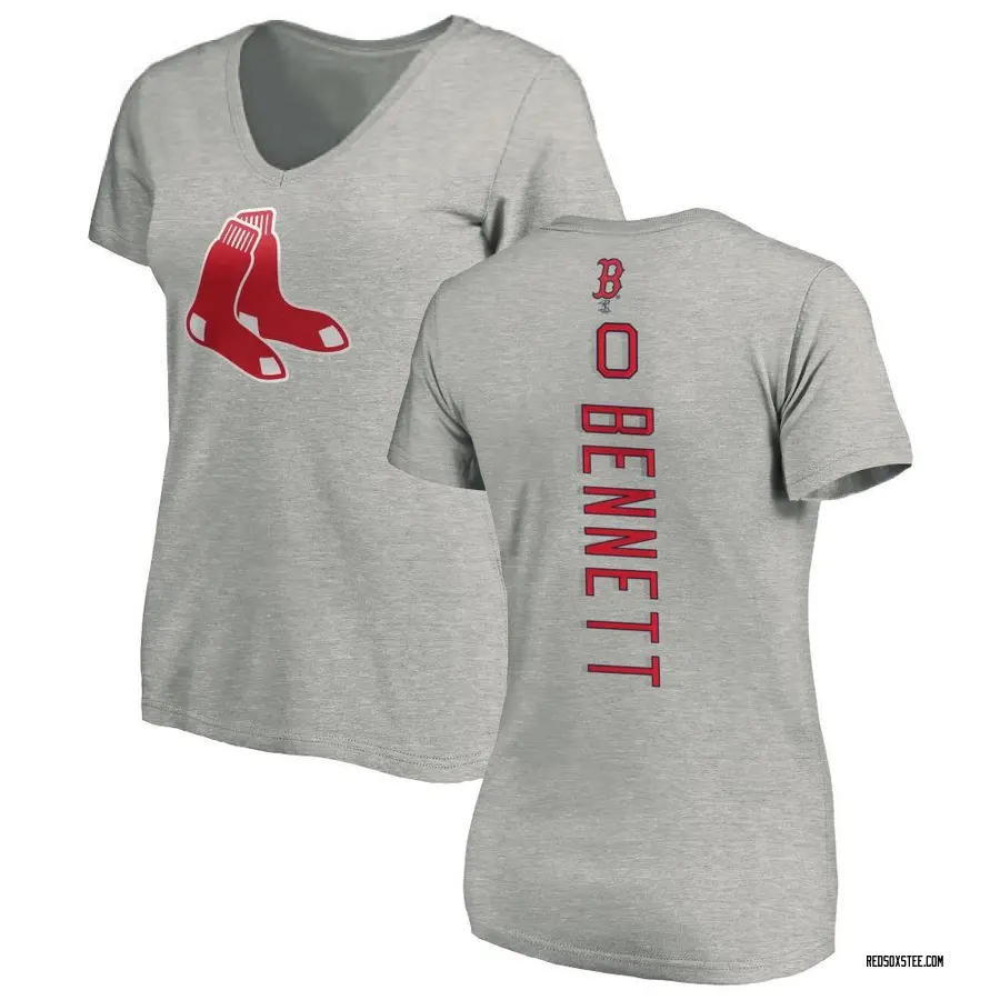 Women's Jake Bennett Boston Red Sox Backer Slim Fit T-Shirt - Ash