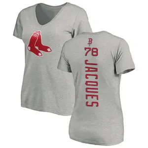Women's Joe Jacques Boston Red Sox Backer Slim Fit T-Shirt - Ash