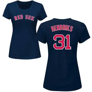 Women's Liam Hendriks Boston Red Sox Roster Name & Number T-Shirt - Navy