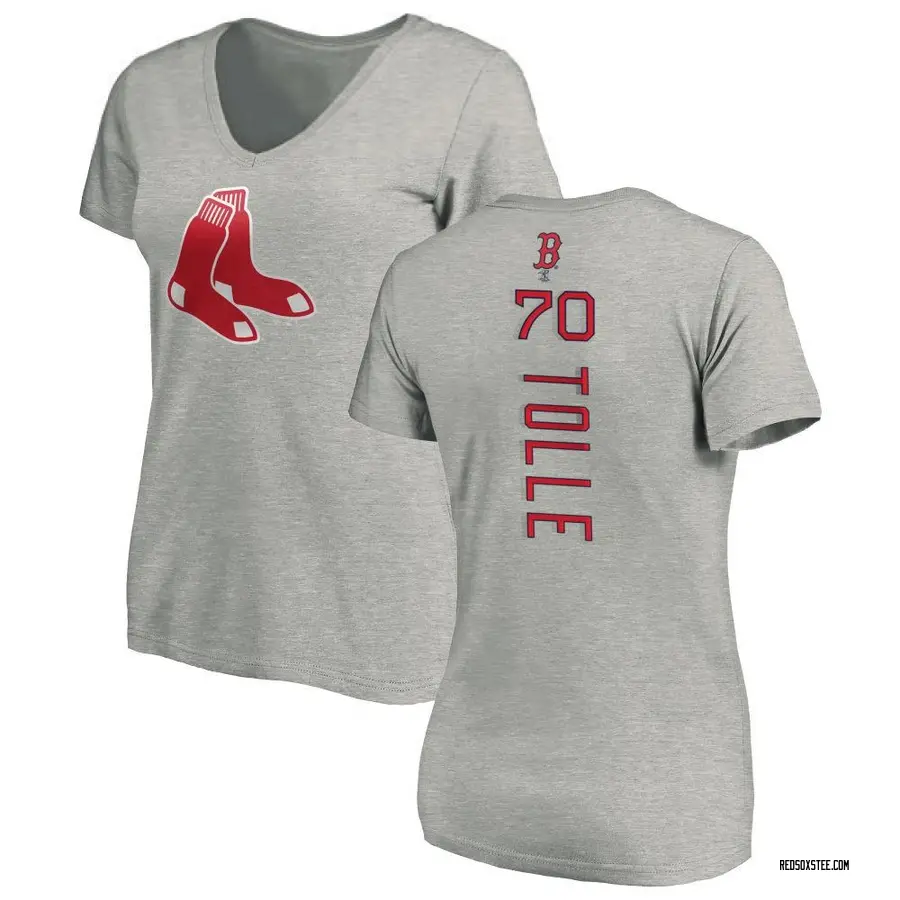 Women's Payton Tolle Boston Red Sox Backer Slim Fit T-Shirt - Ash