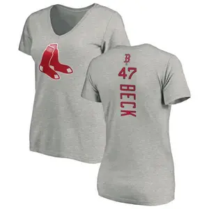 Women's Rod Beck Boston Red Sox Backer Slim Fit T-Shirt - Ash