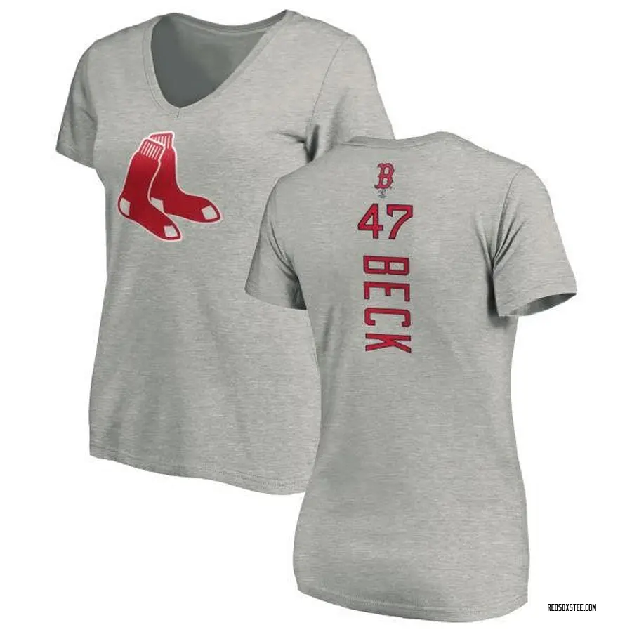 Women's Rod Beck Boston Red Sox Backer Slim Fit T-Shirt - Ash