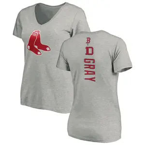 Women's Tristan Gray Boston Red Sox Backer Slim Fit T-Shirt - Ash