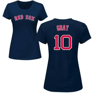 Women's Tristan Gray Boston Red Sox Roster Name & Number T-Shirt - Navy