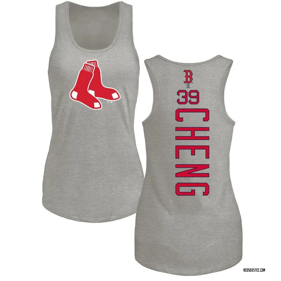 Women's Tsung-Che Cheng Boston Red Sox Backer Tri-Blend Tank Top - Ash