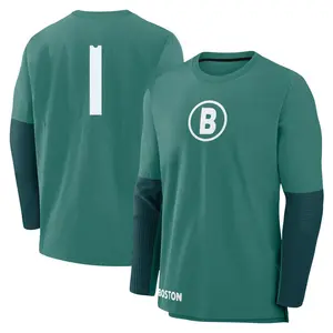 Youth Bobby Doerr Boston Red Sox Green 2025 City Connect Collection Performance Game Day Long Sleeve Name & Number T-Shirt