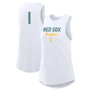 Youth Bobby Doerr Boston Red Sox White 2025 City Connect Tricode High Neck Name & Number Tank Top