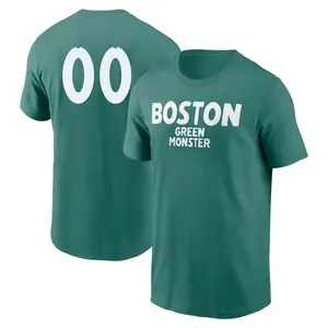 Youth Custom Boston Red Sox Custom Green 2025 City Connect Wordmark Game Day Name & Number T-Shirt