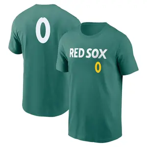 Youth David Sandlin Boston Red Sox Green 2025 City Connect Fuse Game Day Name & Number T-Shirt