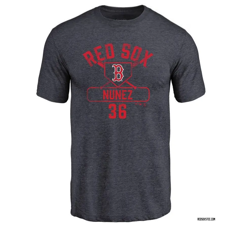 Youth Eduardo Nunez Boston Red Sox Base Runner Tri-Blend T-Shirt - Navy
