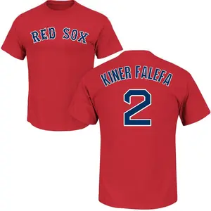 Youth Isiah Kiner-Falefa Boston Red Sox Roster Name & Number T-Shirt - Scarlet