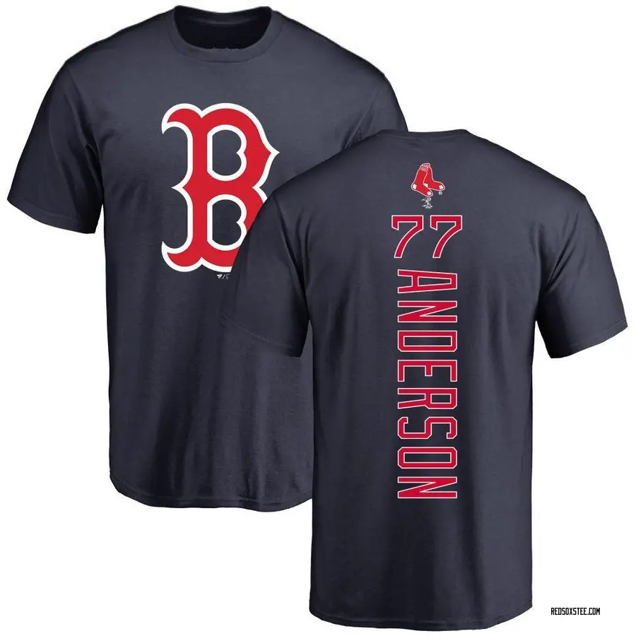 Youth Jack Anderson Boston Red Sox Backer T-Shirt - Navy