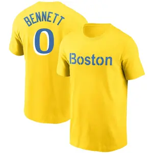 Youth Jake Bennett Boston Red Sox Gold City Connect Name & Number T-Shirt