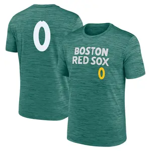 Youth Jake Bennett Boston Red Sox Green 2025 City Connect Collection Velocity Performance Game Day Name & Number T-Shirt