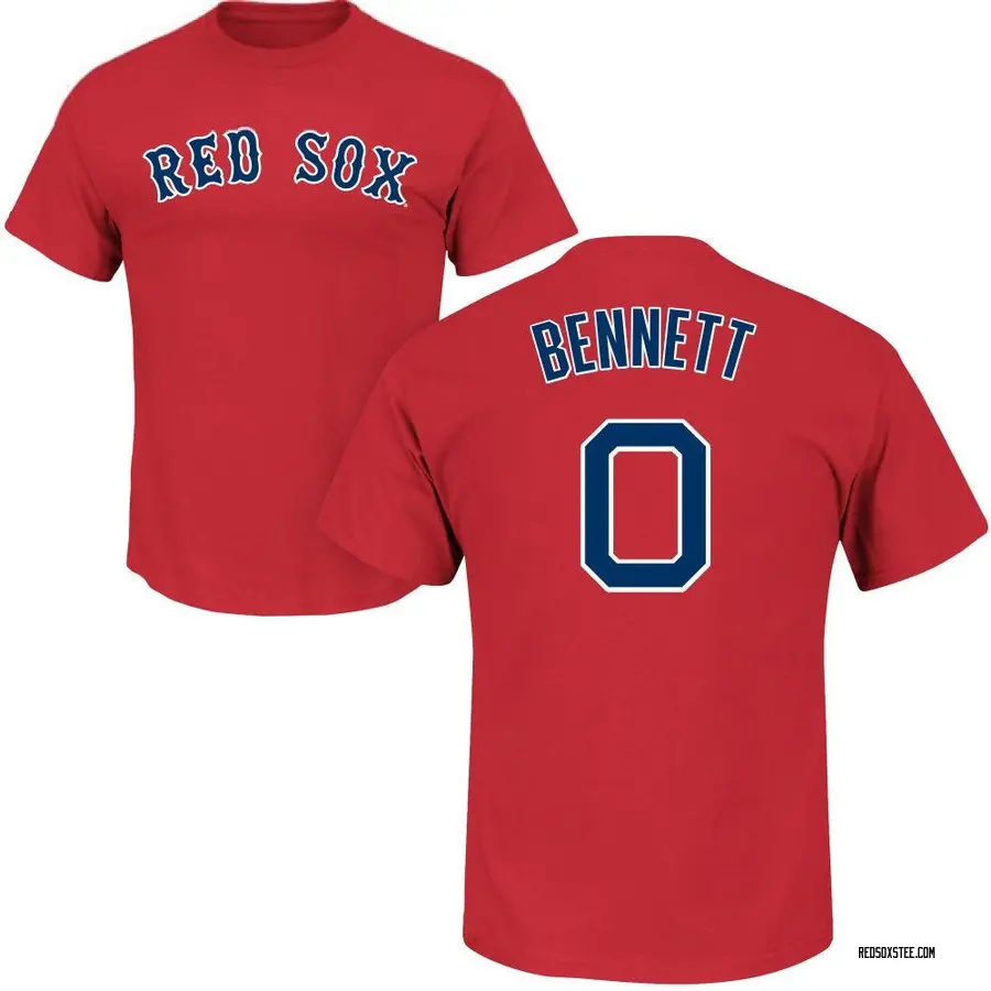 Youth Jake Bennett Boston Red Sox Roster Name & Number T-Shirt - Scarlet