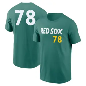 Youth Joe Jacques Boston Red Sox Green 2025 City Connect Fuse Game Day Name & Number T-Shirt