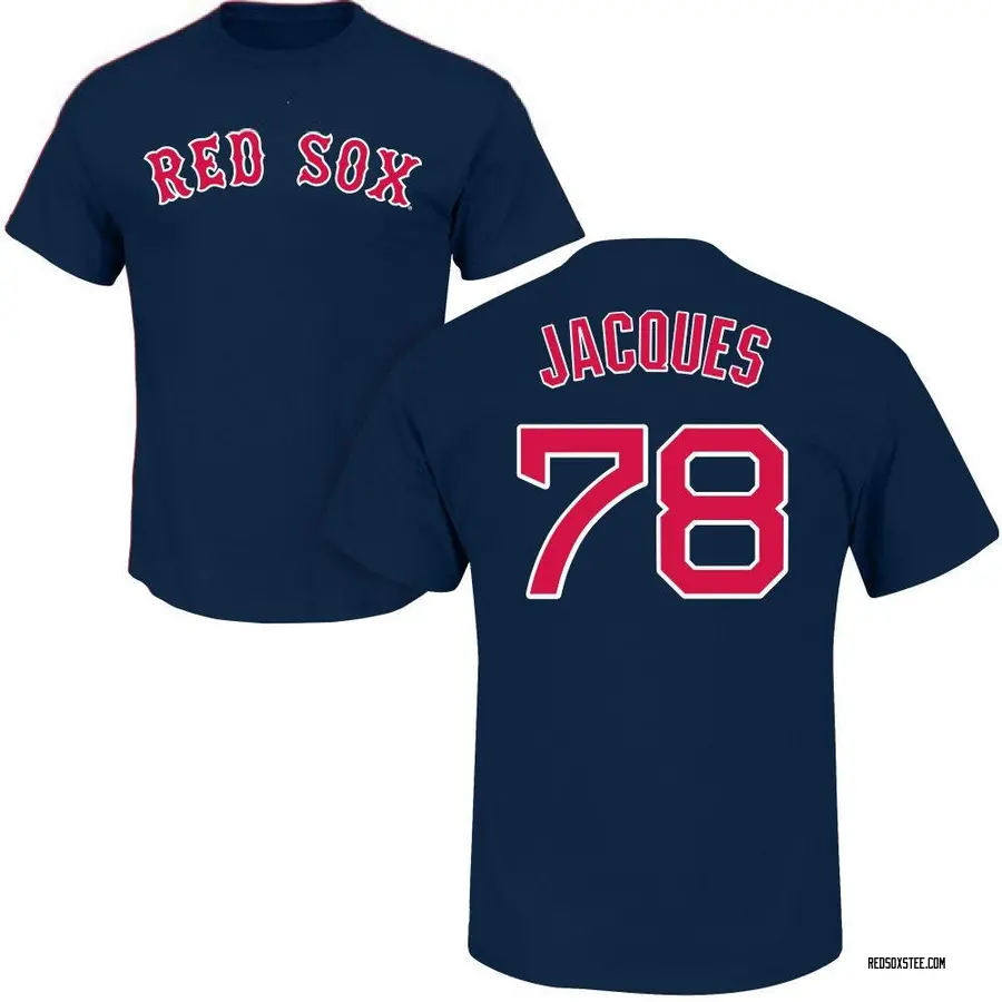 Youth Joe Jacques Boston Red Sox Roster Name & Number T-Shirt - Navy