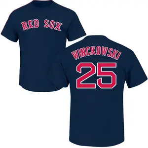 Youth Josh Winckowski Boston Red Sox Roster Name & Number T-Shirt - Navy