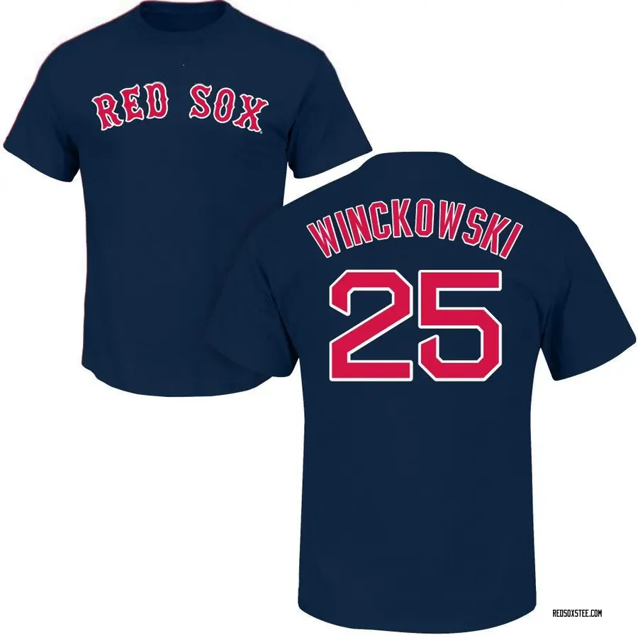 Youth Josh Winckowski Boston Red Sox Roster Name & Number T-Shirt - Navy